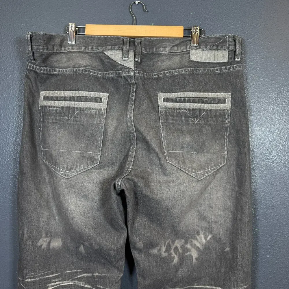 Sean john 38 men’s grey jeans pants Y2K style baggy